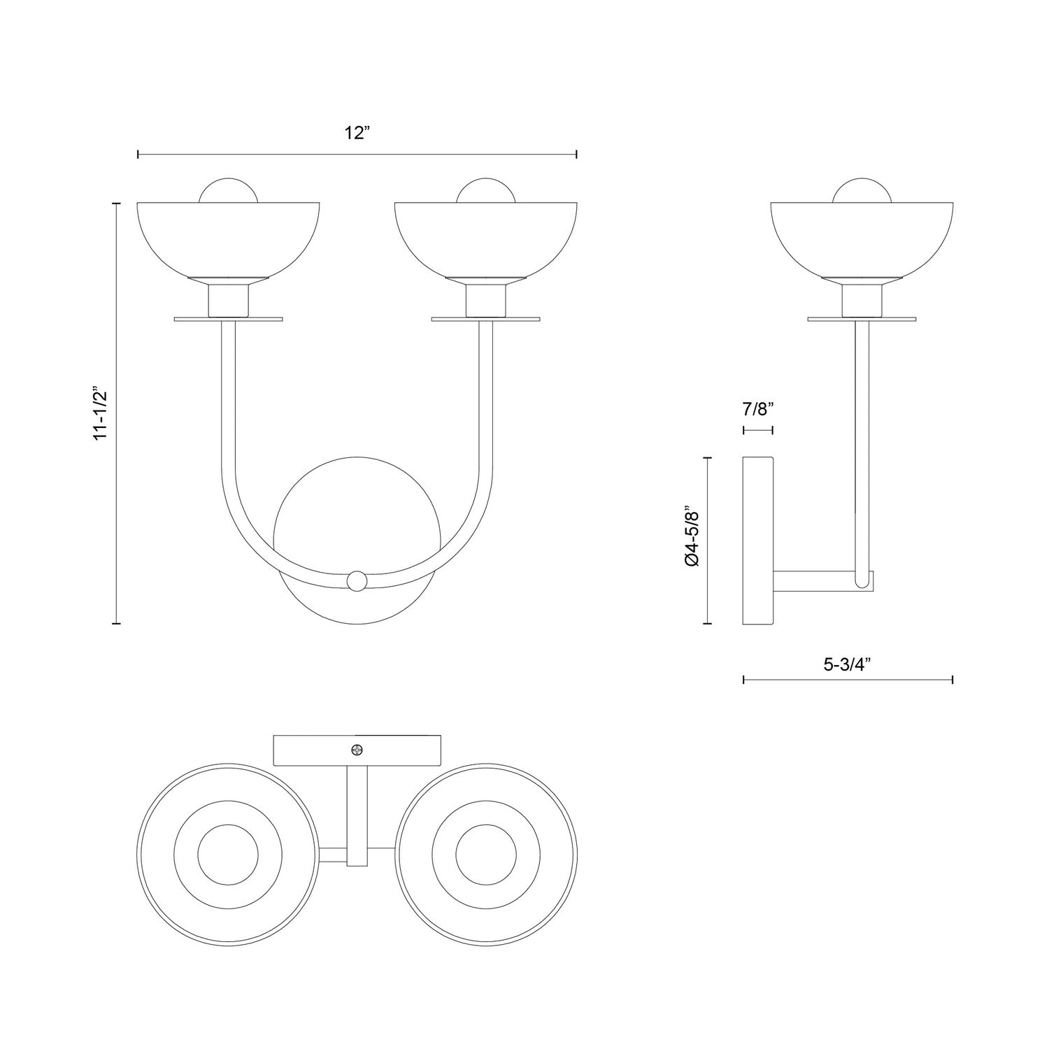KUZCO LIGHTING INC, SYLVIA WALL/VANITY LIGHTS, VANITY LIGHT