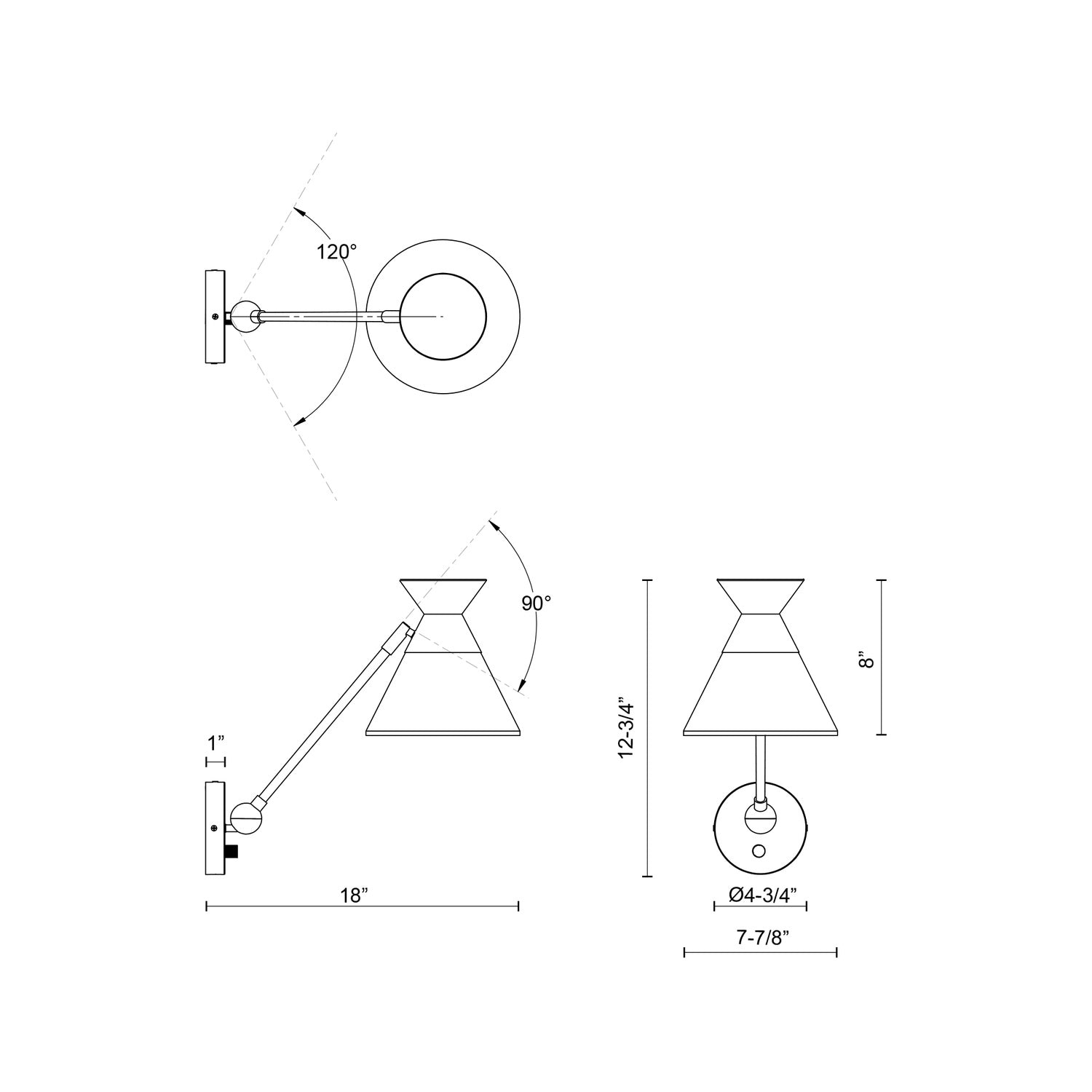 ALORA, MAUER WALL/VANITY LIGHTS, VANITY LIGHT