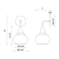 ALORA, HAZEL WALL/VANITY LIGHTS, VANITY LIGHT