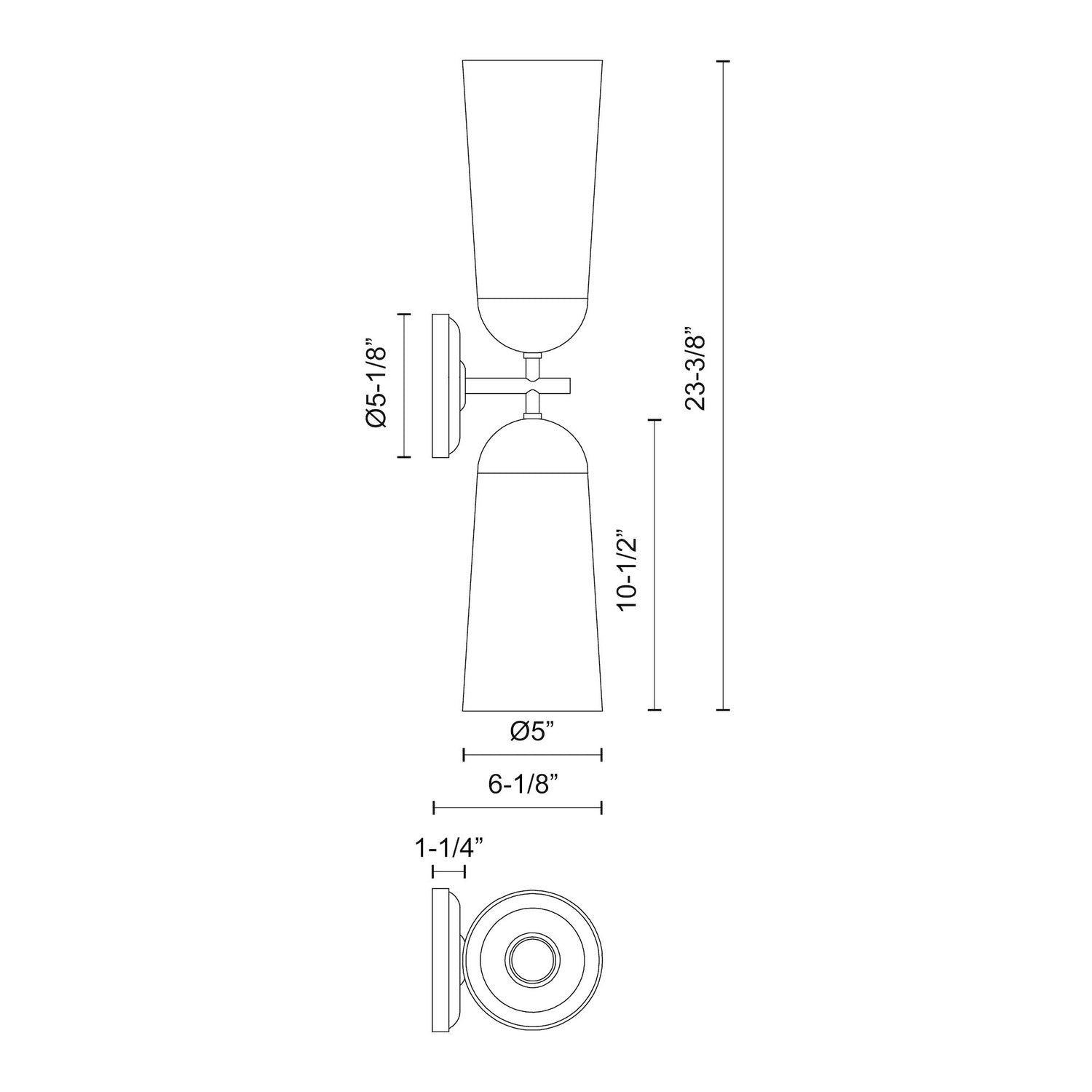 ALORA, EMIL WALL/VANITY LIGHTS, VANITY LIGHT