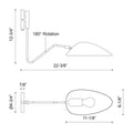ALORA, OSCAR WALL/VANITY LIGHTS, VANITY LIGHT