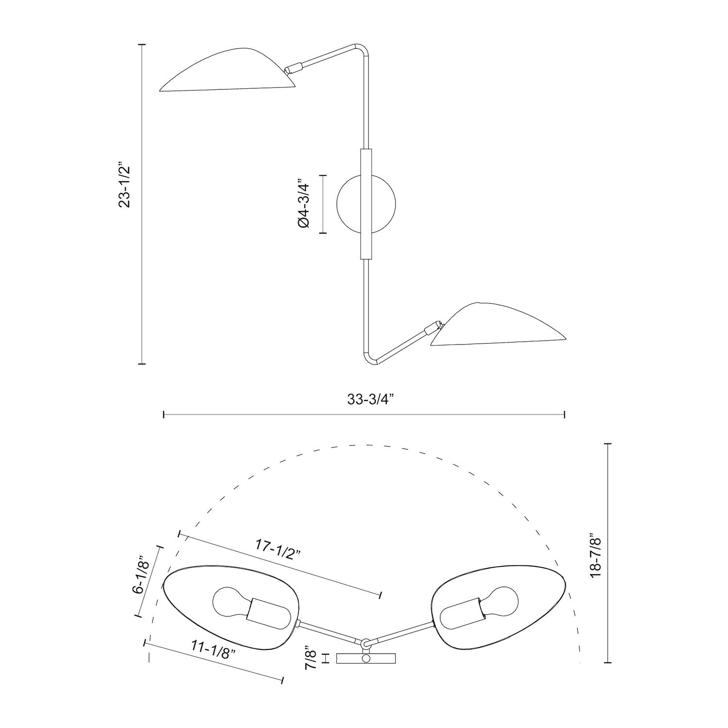 ALORA, OSCAR WALL/VANITY LIGHTS, VANITY LIGHT