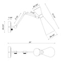 ALORA, BLAKE ADJUSTABLE WALL/VANITY LIGHTS, VANITY LIGHT