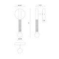 ALORA, ARDEN WALL/VANITY LIGHTS, VANITY LIGHT