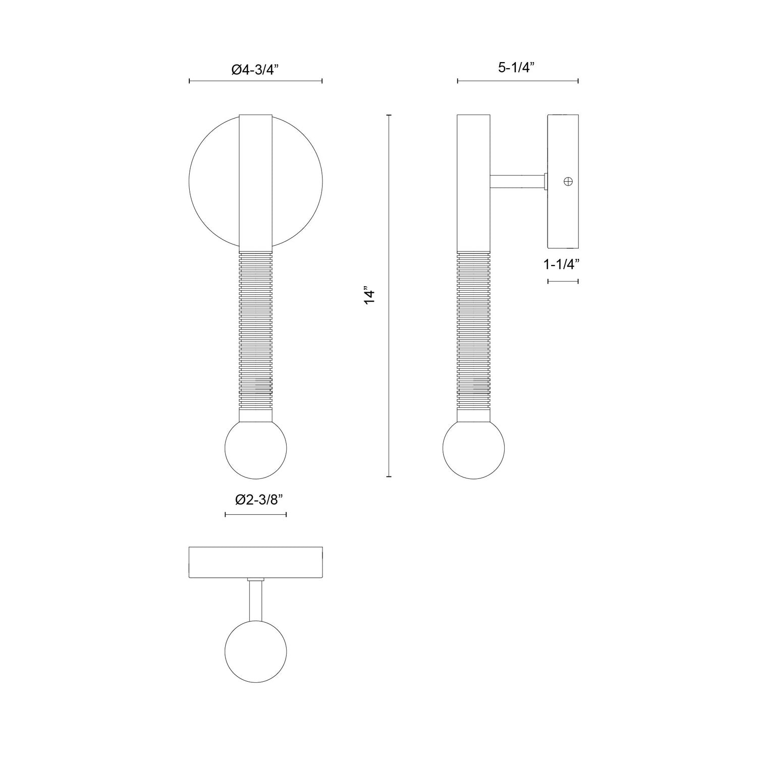 ALORA, ARDEN WALL/VANITY LIGHTS, VANITY LIGHT