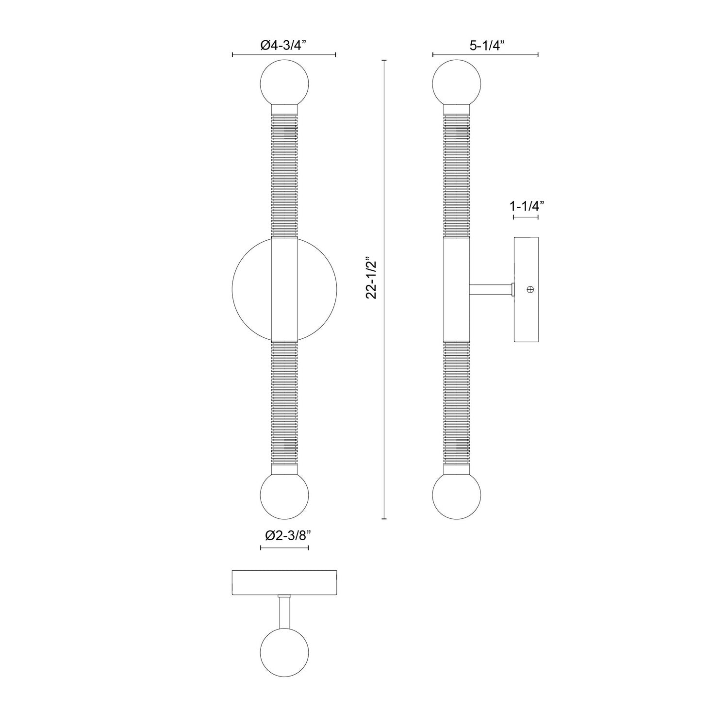 ALORA, ARDEN WALL/VANITY LIGHTS, VANITY LIGHT