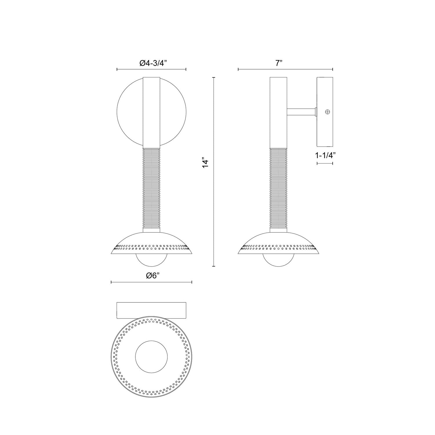 ALORA, ARDEN WALL/VANITY LIGHTS, VANITY LIGHT