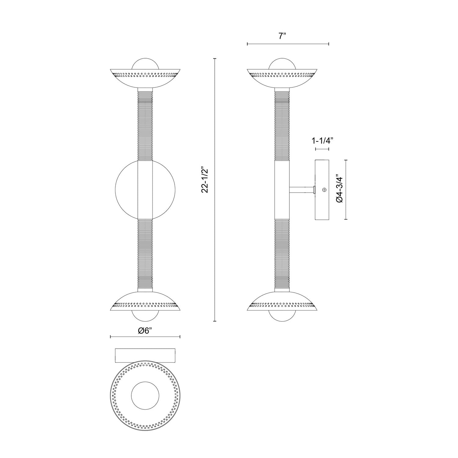 ALORA, ARDEN WALL/VANITY LIGHTS, VANITY LIGHT