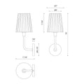 ALORA, PLISSE WALL/VANITY LIGHTS, VANITY LIGHT