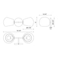 ALORA, WILLOW WALL/VANITY LIGHTS, VANITY LIGHT