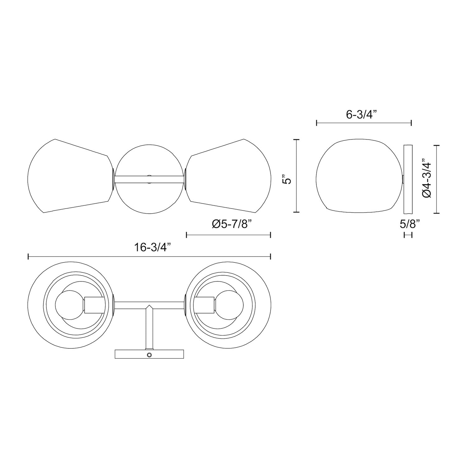 ALORA, WILLOW WALL/VANITY LIGHTS, VANITY LIGHT