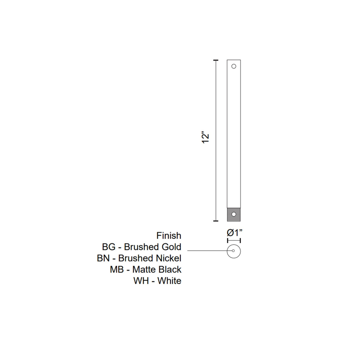 KUZCO LIGHTING INC PARTS FAN ACCESSORIES | X-RD34-12BN FAN - DO NOT SHOW ON WEBSITE
