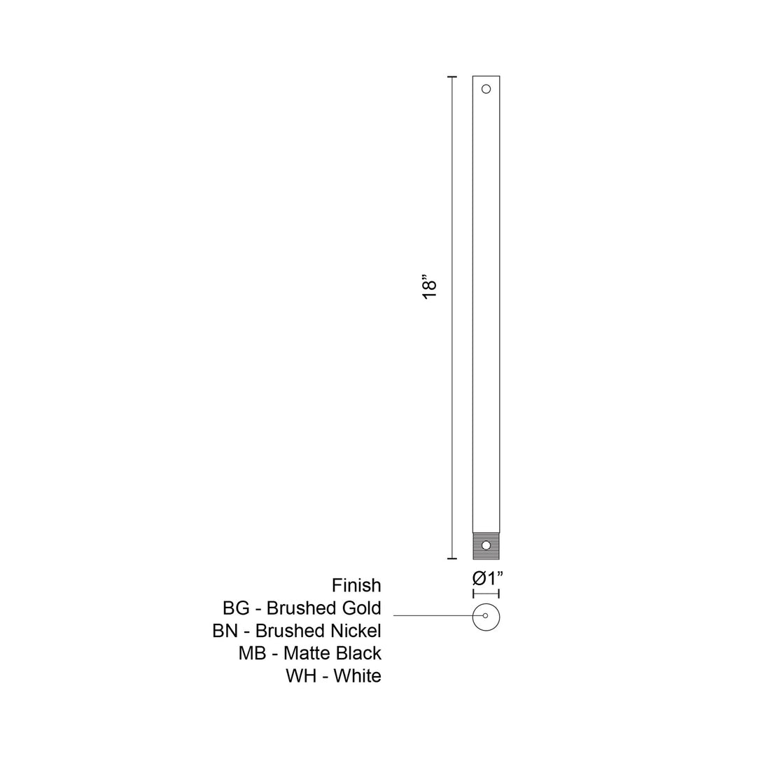 KUZCO LIGHTING INC PARTS FAN ACCESSORIES | X-RD34-18WH FAN - DO NOT SHOW ON WEBSITE