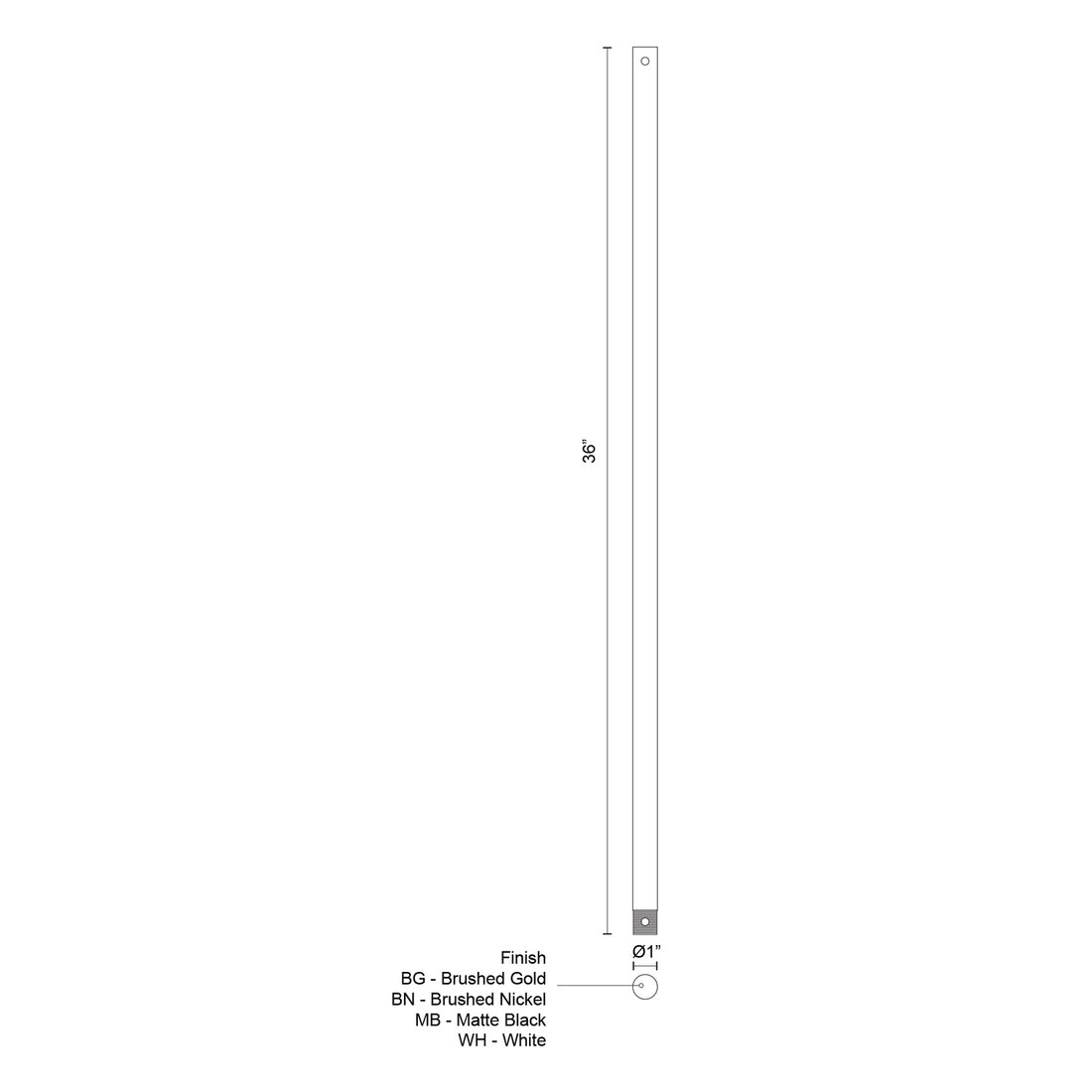 KUZCO LIGHTING INC PARTS FAN ACCESSORIES | X-RD34-36BN FAN - DO NOT SHOW ON WEBSITE