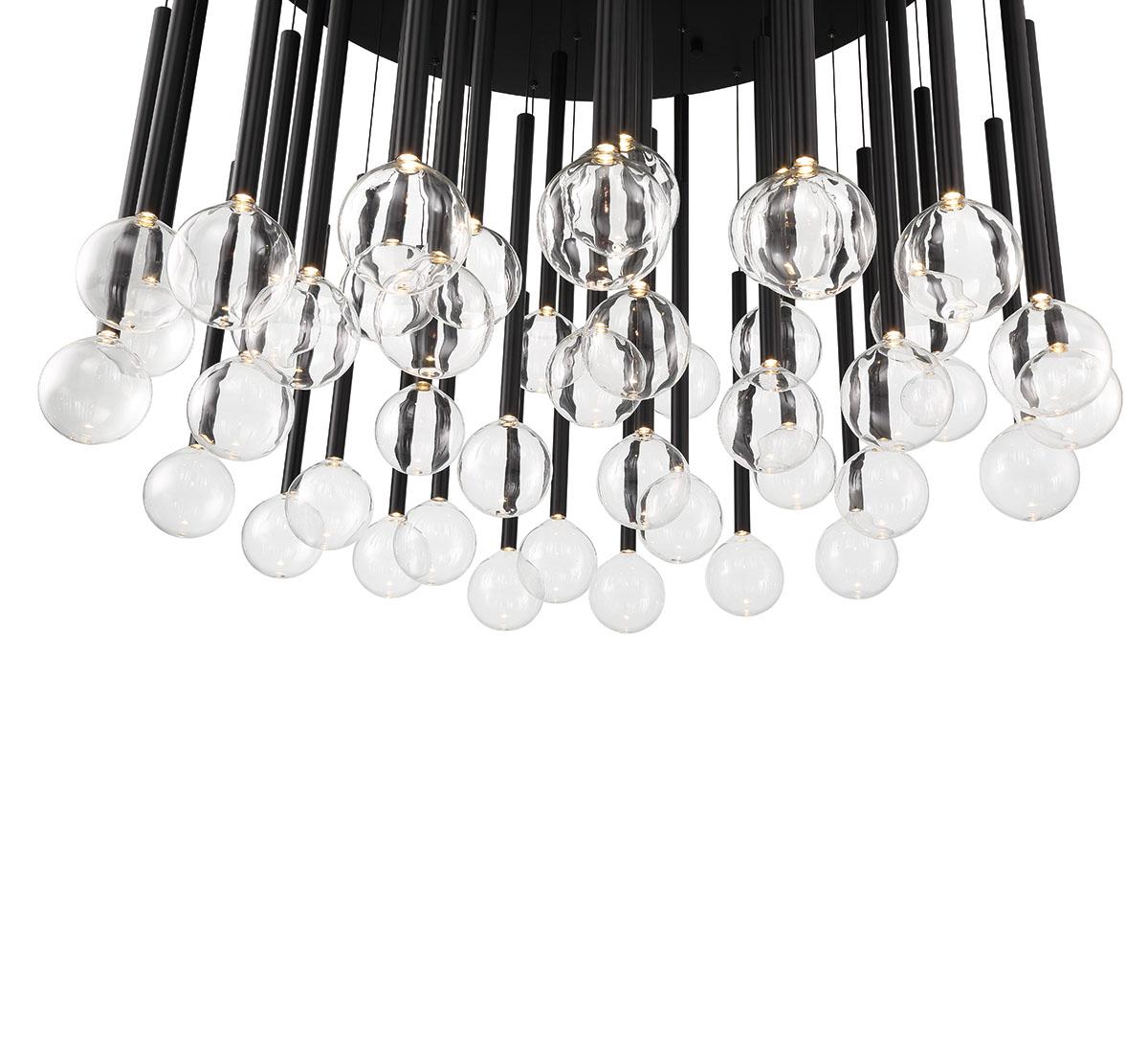 LIB & CO, POSITANO 44 LIGHT ROUND LED CHANDELIER, CHANDELIER LIGHT