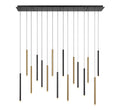 LIB & CO, AMALFI 16 LIGHT LINEAR LED CHANDELIER, CHANDELIER LIGHT