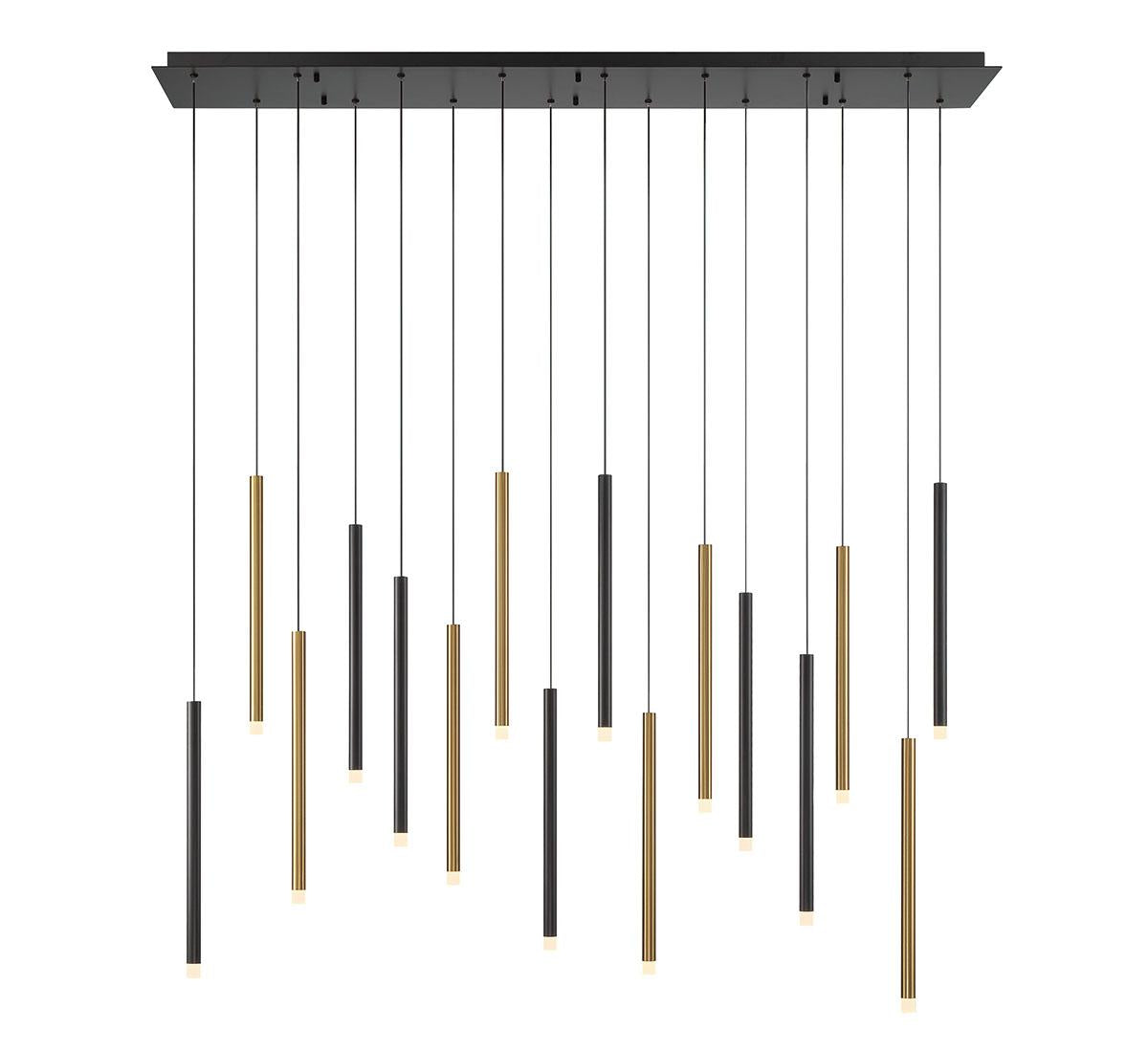 LIB & CO, AMALFI 16 LIGHT LINEAR LED CHANDELIER, CHANDELIER LIGHT