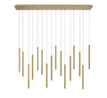 LIB & CO, AMALFI 16 LIGHT LINEAR LED CHANDELIER, CHANDELIER LIGHT