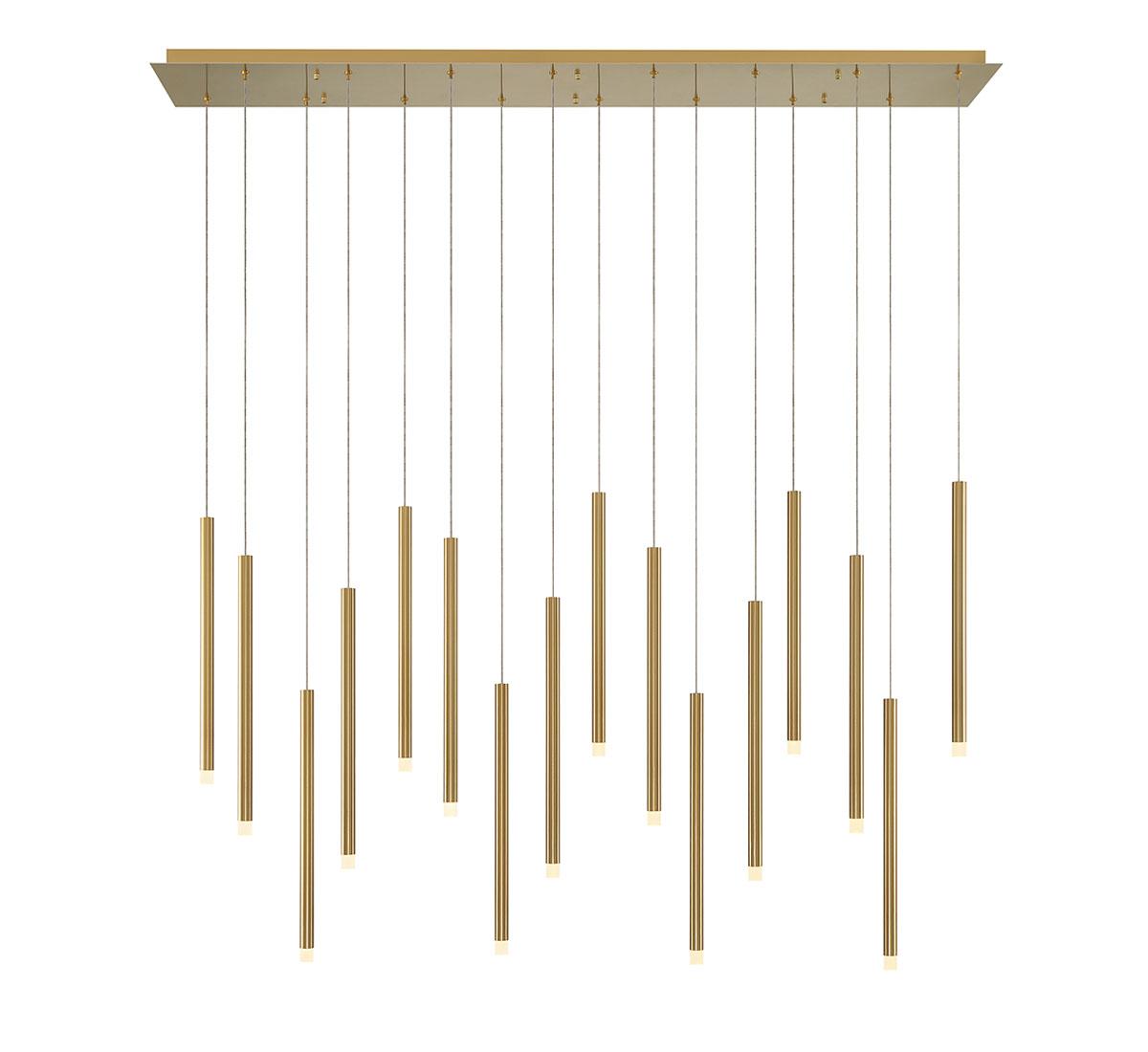 LIB & CO, AMALFI 16 LIGHT LINEAR LED CHANDELIER, CHANDELIER LIGHT