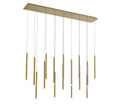 LIB & CO, AMALFI 16 LIGHT LINEAR LED CHANDELIER, CHANDELIER LIGHT