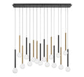 LIB & CO, POSITANO 16 LIGHT LINEAR LED CHANDELIER, CHANDELIER LIGHT