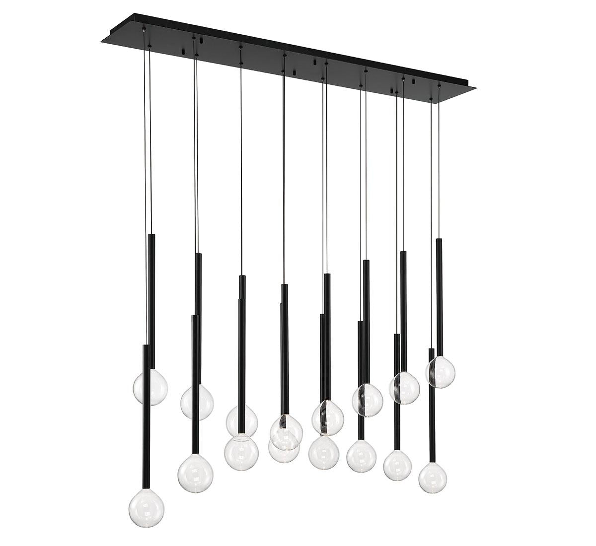 LIB & CO, POSITANO 16 LIGHT LINEAR LED CHANDELIER, CHANDELIER LIGHT