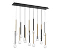 LIB & CO, POSITANO 16 LIGHT LINEAR LED CHANDELIER, CHANDELIER LIGHT