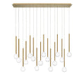 LIB & CO, POSITANO 16 LIGHT LINEAR LED CHANDELIER, CHANDELIER LIGHT