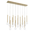 LIB & CO, POSITANO 16 LIGHT LINEAR LED CHANDELIER, CHANDELIER LIGHT