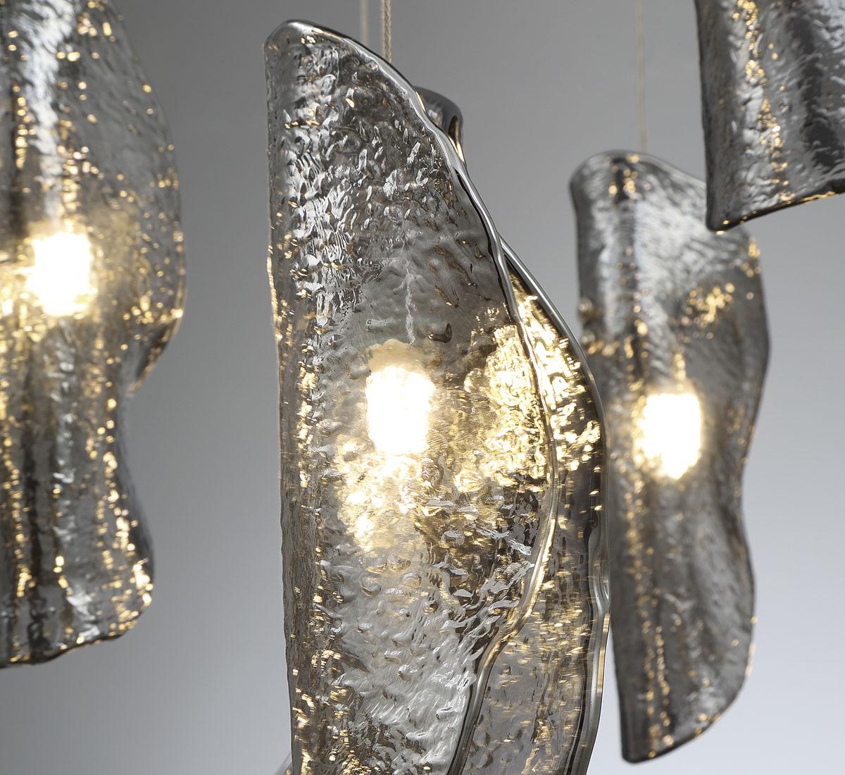 LIB & CO, SORRENTO 12 LIGHT ROUND LED CHANDELIER, CHANDELIER LIGHT