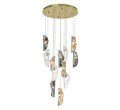 LIB & CO, SORRENTO 12 LIGHT ROUND LED CHANDELIER, CHANDELIER LIGHT