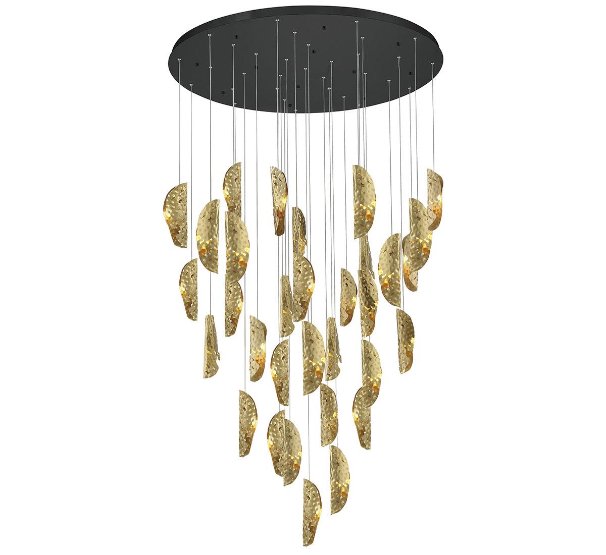 LIB & CO, SORRENTO 32 LIGHT ROUND LED CHANDELIER, CHANDELIER LIGHT