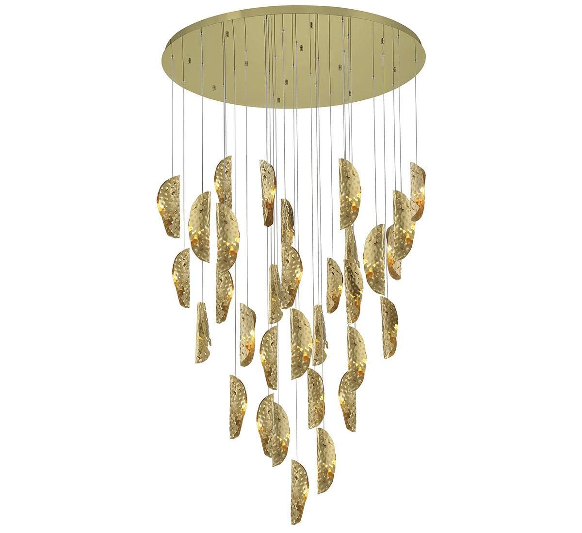 LIB & CO, SORRENTO 32 LIGHT ROUND LED CHANDELIER, CHANDELIER LIGHT
