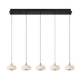 LIB & CO, ADELFIA 5 LIGHT LINEAR LED CHANDELIER, CHANDELIER LIGHT