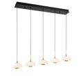 LIB & CO, ADELFIA 5 LIGHT LINEAR LED CHANDELIER, CHANDELIER LIGHT