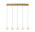 LIB & CO, ADELFIA 5 LIGHT LINEAR LED CHANDELIER, CHANDELIER LIGHT