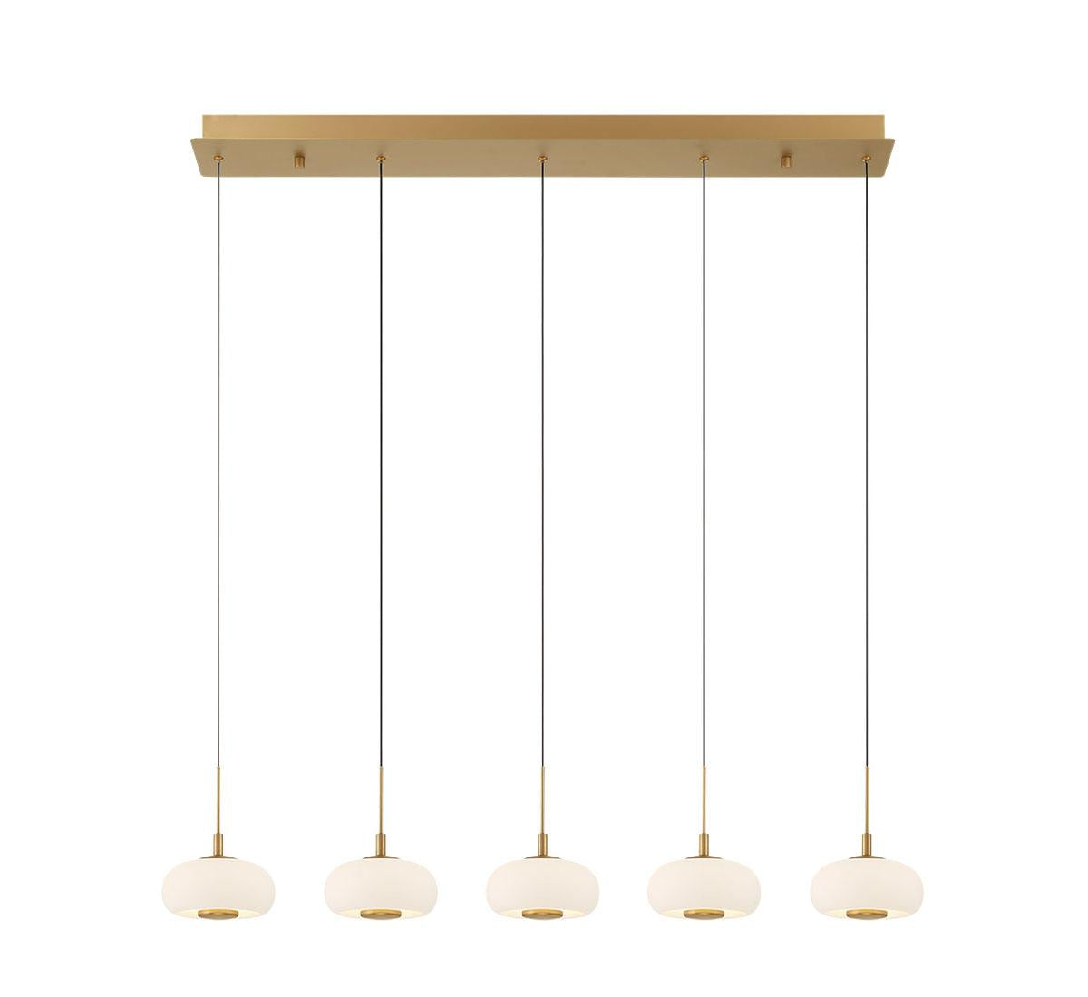LIB & CO, ADELFIA 5 LIGHT LINEAR LED CHANDELIER, CHANDELIER LIGHT