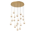 LIB & CO, BAVENO 19 LIGHT ROUND LED CHANDELIER, CHANDELIER LIGHT