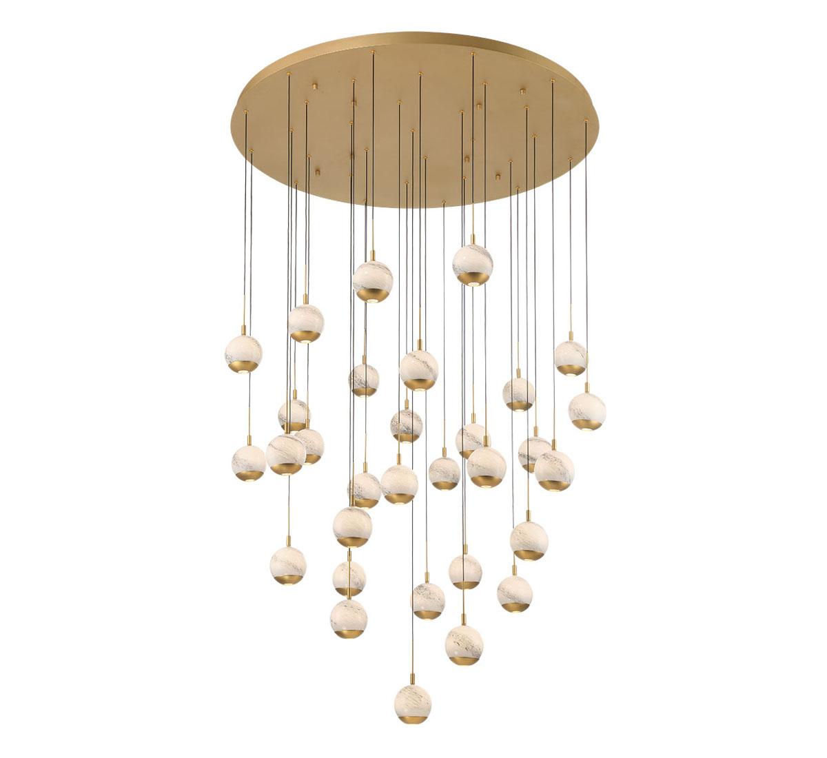 LIB & CO, BAVENO 31 LIGHT LED GRAND CHANDELIER, CHANDELIER LIGHT