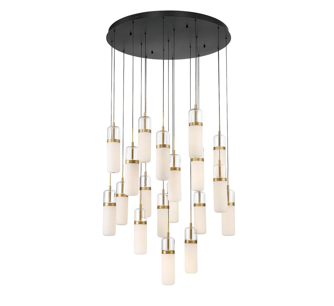 LIB & CO, VERONA 19 LIGHT ROUND LED CHANDELIER, CHANDELIER LIGHT