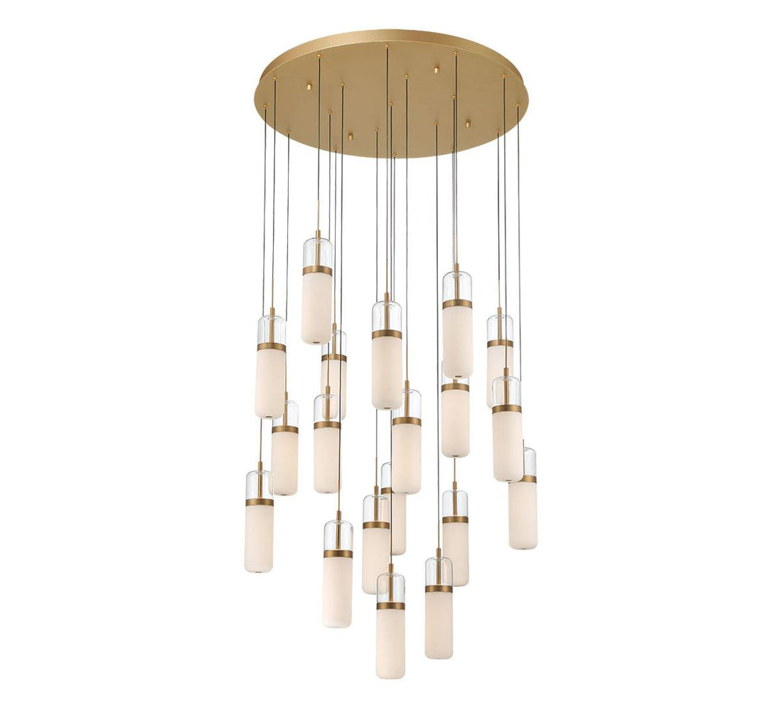 LIB & CO, VERONA 19 LIGHT ROUND LED CHANDELIER, CHANDELIER LIGHT
