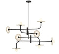 LIB & CO, TERAMO 8 LIGHT LED CHANDELIER, CHANDELIER LIGHT
