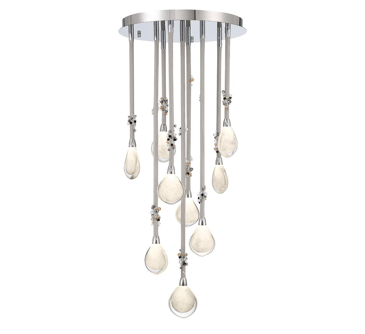 LIB & CO, BELLISSIMA 9 LIGHT LED CHANDELIER, CHANDELIER LIGHT