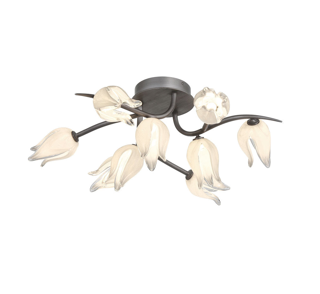 LIB & CO, BELLUNO BRUSHED VINTAGE GREY, CHANDELIER LIGHT