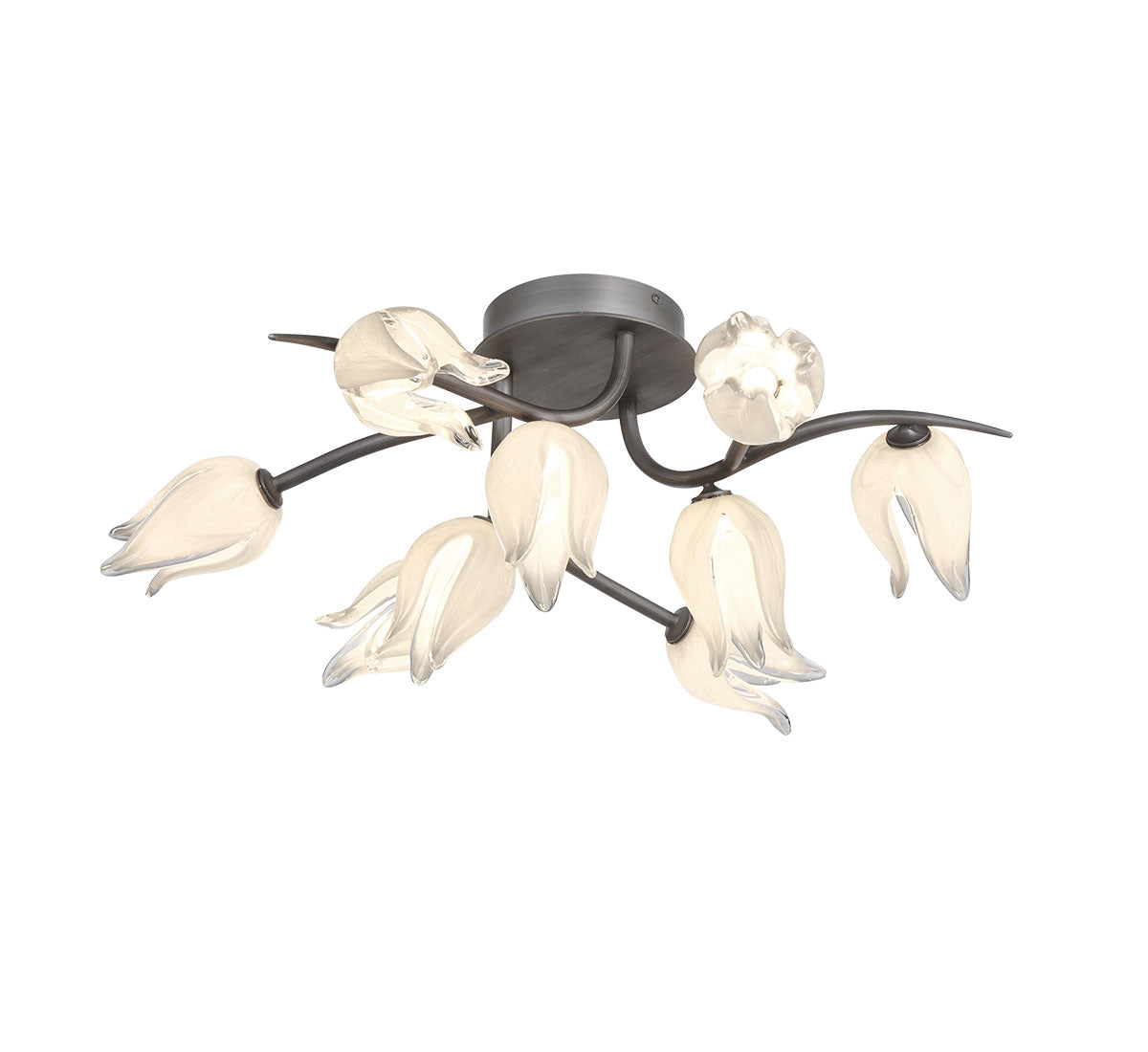 LIB & CO, BELLUNO BRUSHED VINTAGE GREY, CHANDELIER LIGHT
