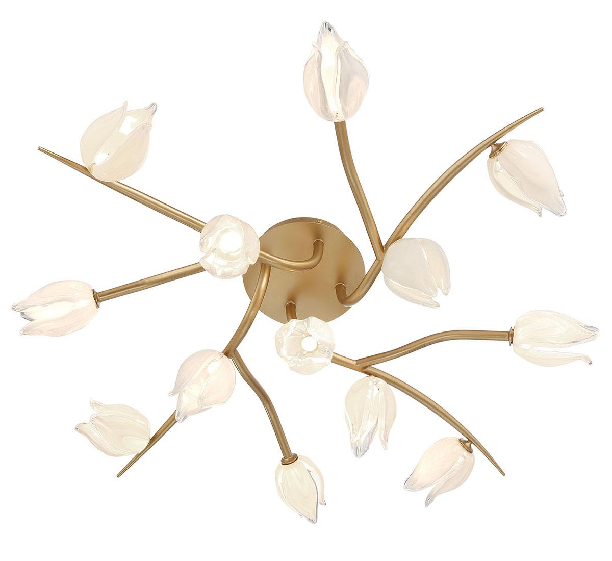 LIB & CO, BELLUNO 13 LIGHT LED CEILING MOUNT, FLUSH MOUNT CEILING LIGHTS 