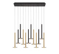 LIB & CO, PIATTO 12 LIGHT LINEAR LED CHANDELIER, CHANDELIER LIGHT