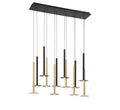 LIB & CO, PIATTO 12 LIGHT LINEAR LED CHANDELIER, CHANDELIER LIGHT