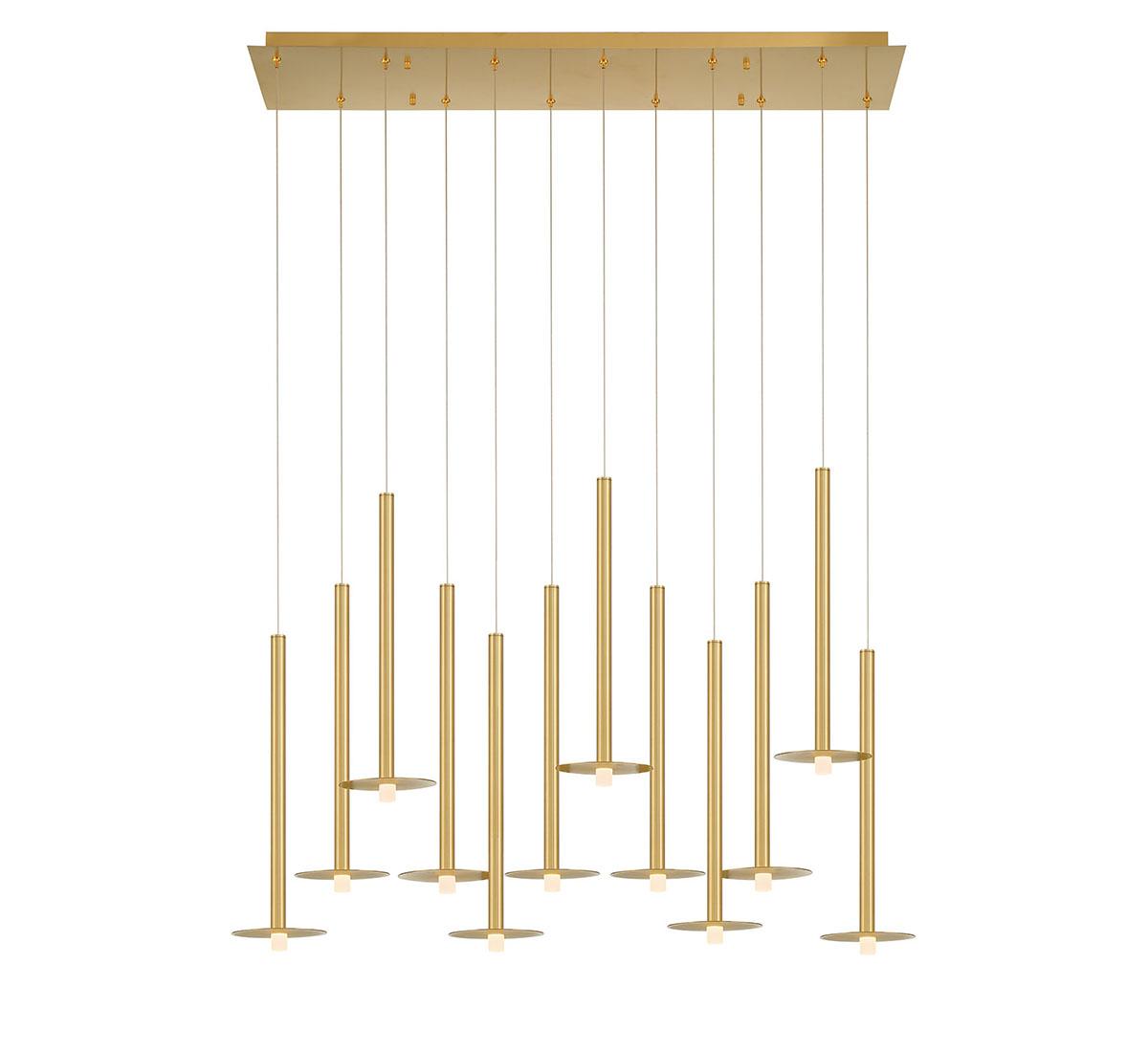 LIB & CO, PIATTO 12 LIGHT LINEAR LED CHANDELIER, CHANDELIER LIGHT
