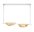 LIB & CO, SAVONA 2 LIGHT LINEAR LED CHANDELIER, CHANDELIER LIGHT